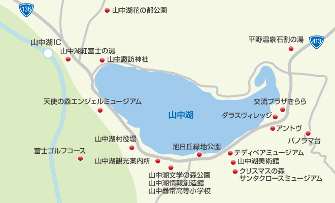 山中湖村マップ