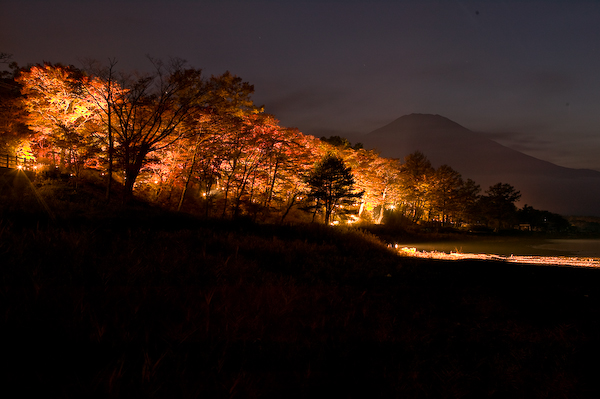山中湖「夕焼けの渚・紅葉まつり」